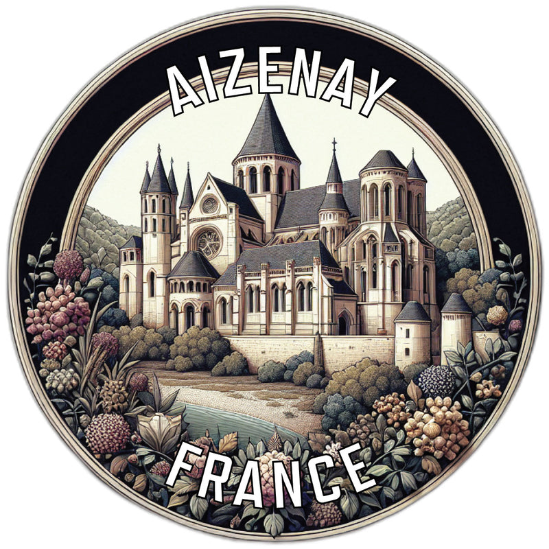 Aizenay France Souvenir Vinyl Decal Sticker 6-Inch