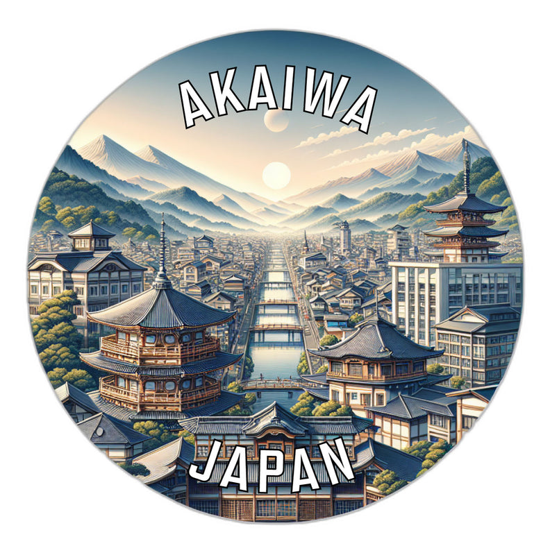 Akaiwa Japan Souvenir Vinyl Decal Sticker 2-Inch
