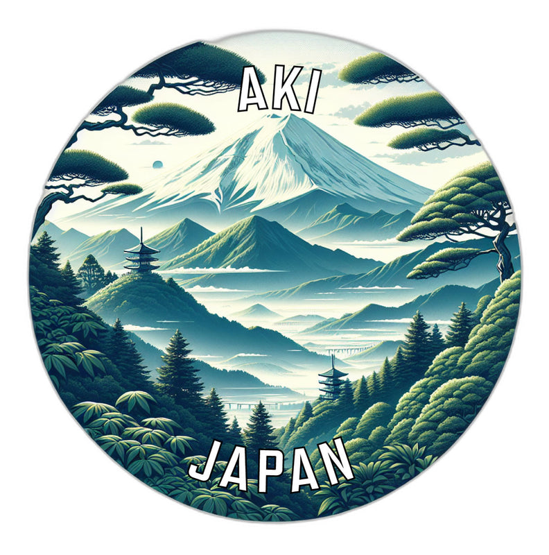 Aki Japan Souvenir Vinyl Decal Sticker 2-Inch