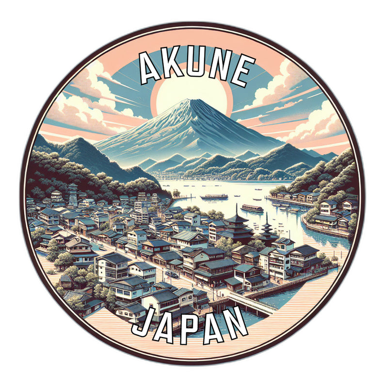 Akune Japan Souvenir Vinyl Decal Sticker 6-Inch