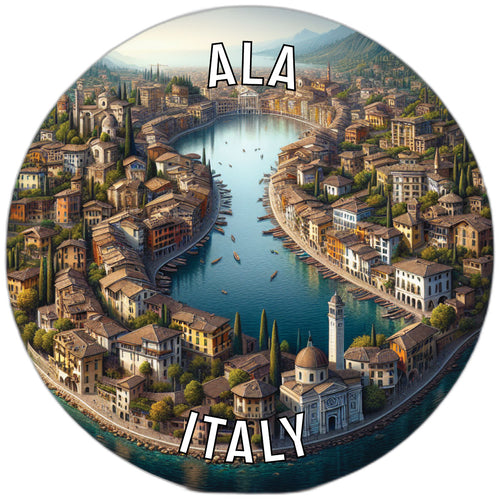 Ala Italy Souvenir Die Cut Flat Magnet 2-Inch