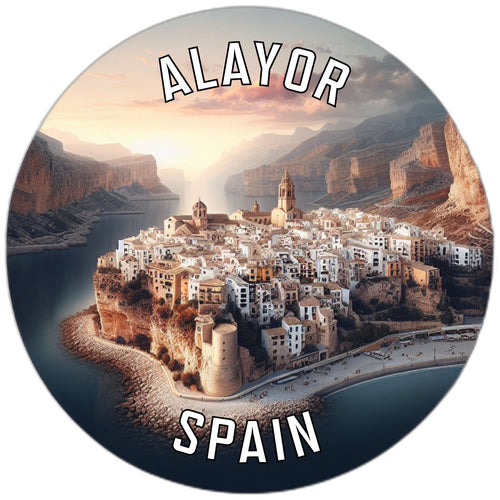 Alayor Spain Souvenir Die Cut Flat Magnet 2-Inch