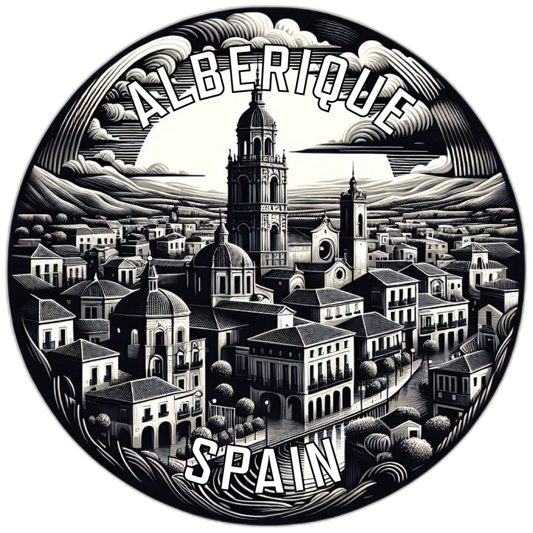 Alberique Spain Souvenir Die Cut Flat Magnet 2-Inch