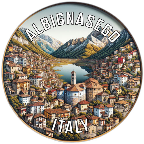 Albignasego Italy Souvenir Die Cut Flat Magnet 6-Inch
