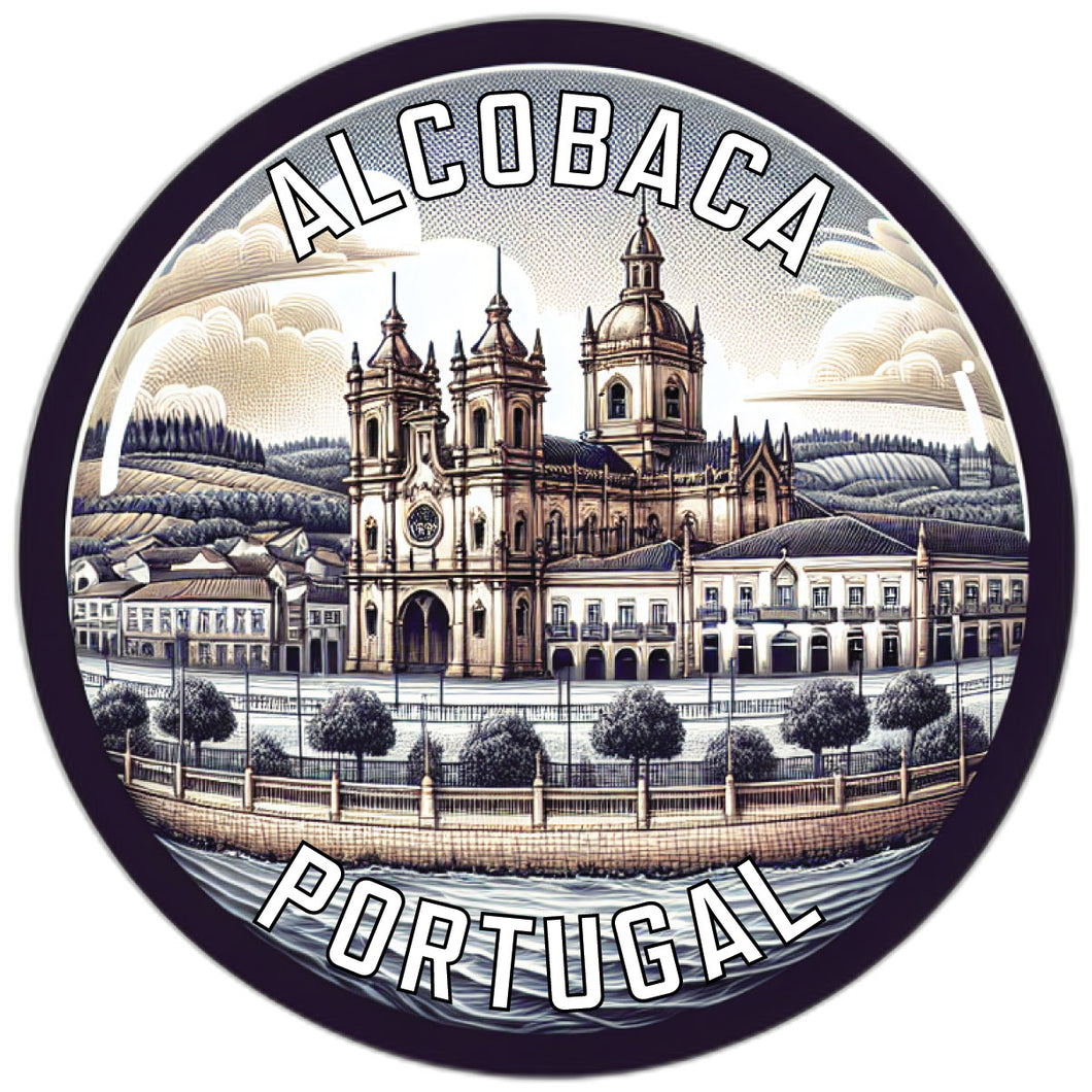 Alcobaca Portugal Souvenir Die Cut Flat Magnet 6-Inch