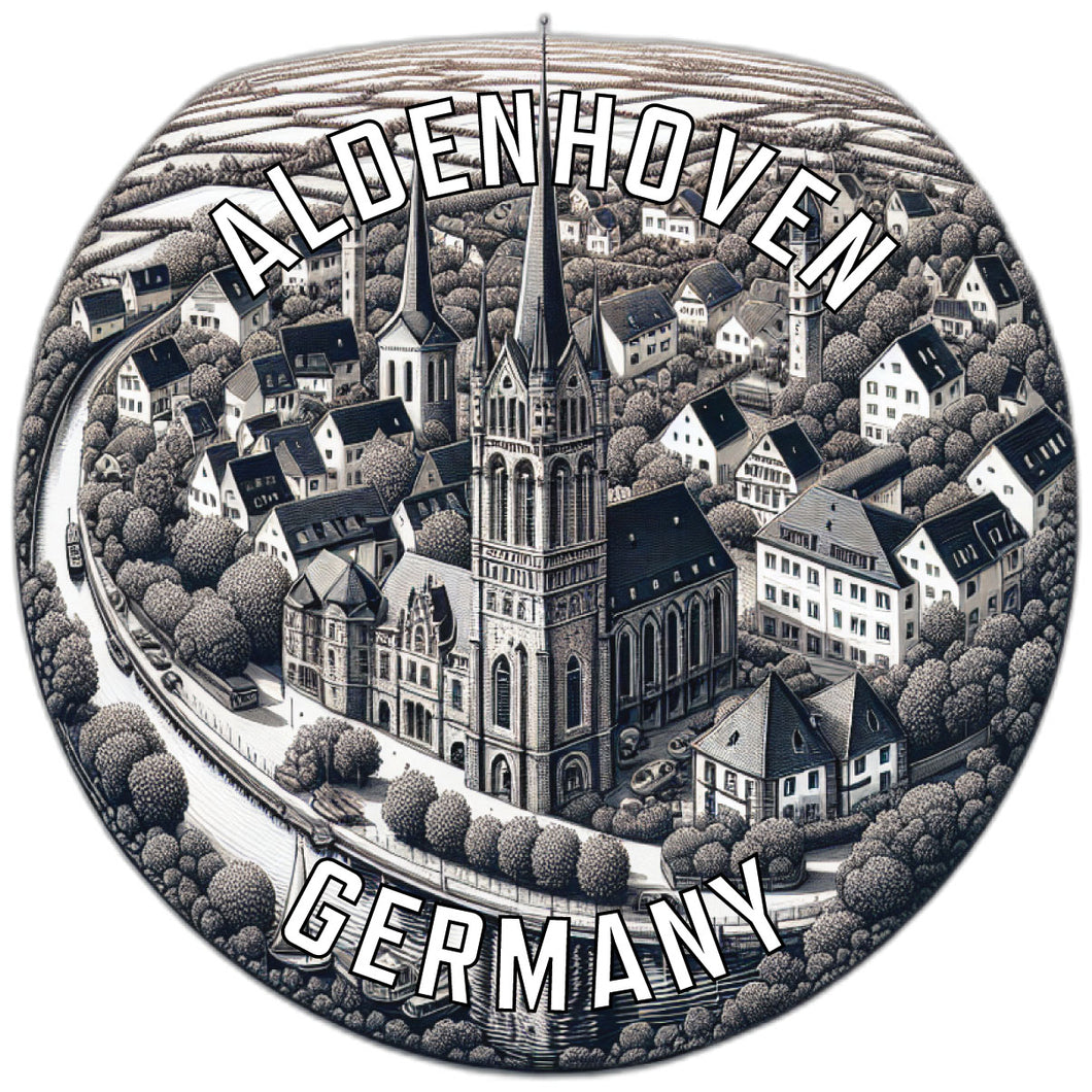 Aldenhoven Germany Souvenir Die Cut Flat Magnet 2-Inch