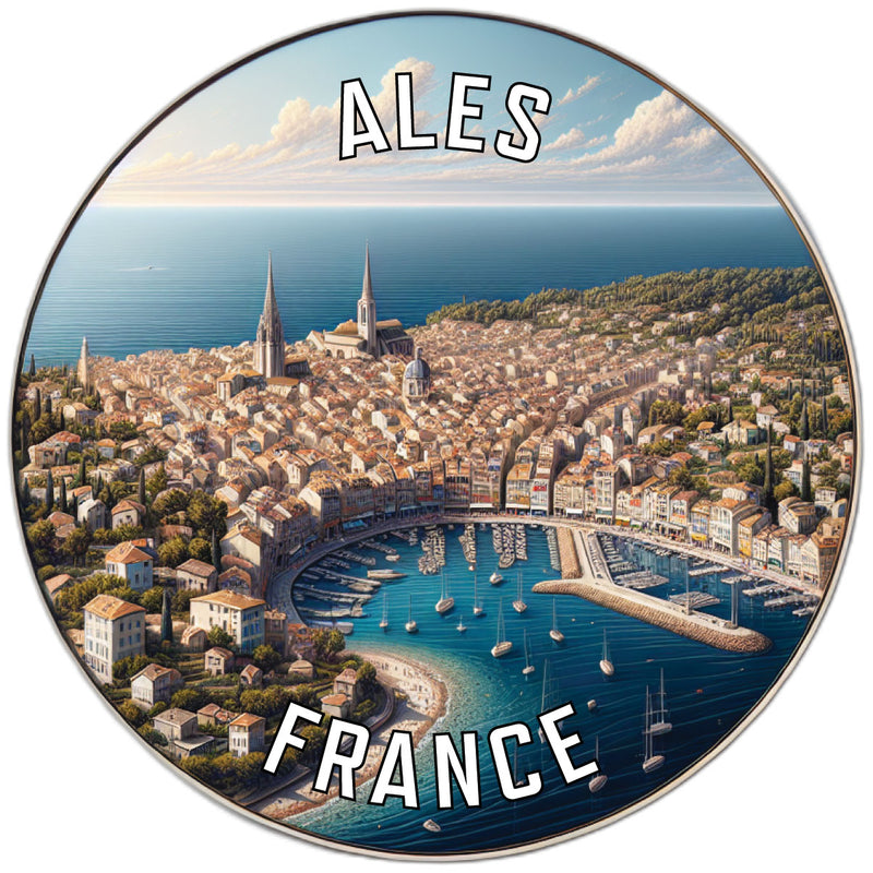Ales France Souvenir Die Cut Flat Magnet 2-Inch