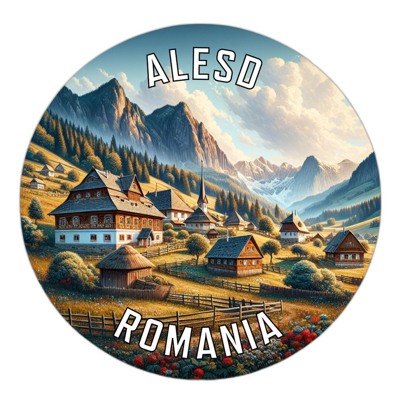 Alesd Romania Souvenir Vinyl Decal Sticker 6-Inch