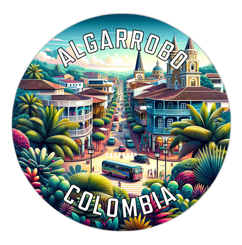 Algarrobo Colombia Souvenir Die Cut Flat Magnet 2-Inch