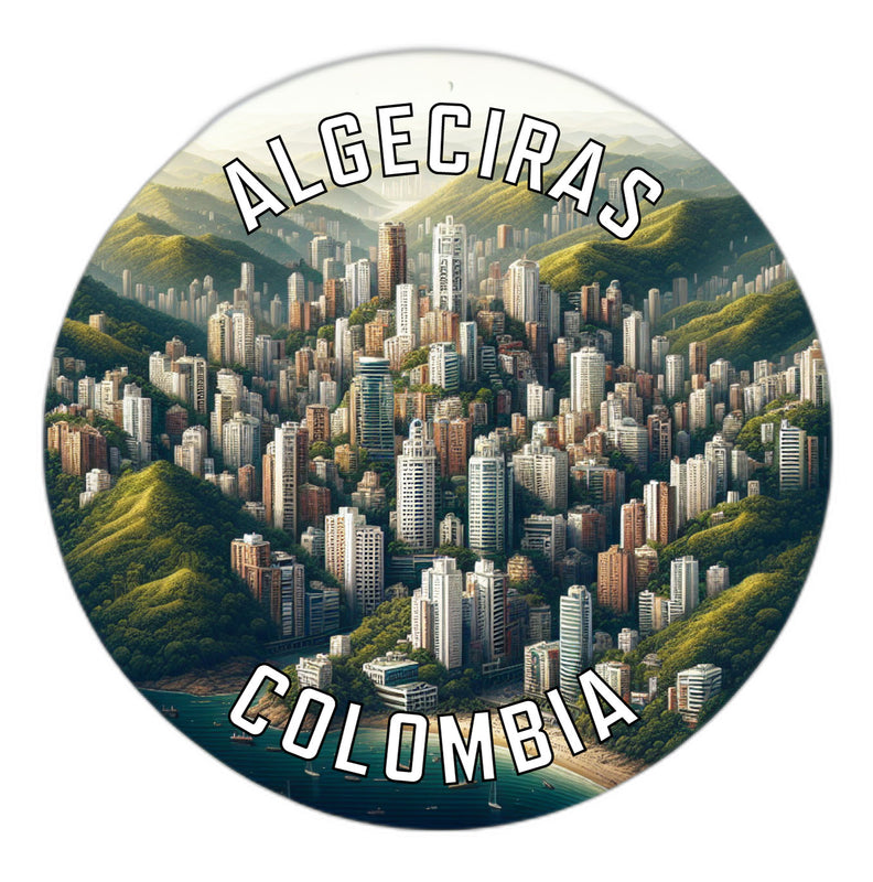 Algeciras Colombia Souvenir Die Cut Flat Magnet 2-Inch