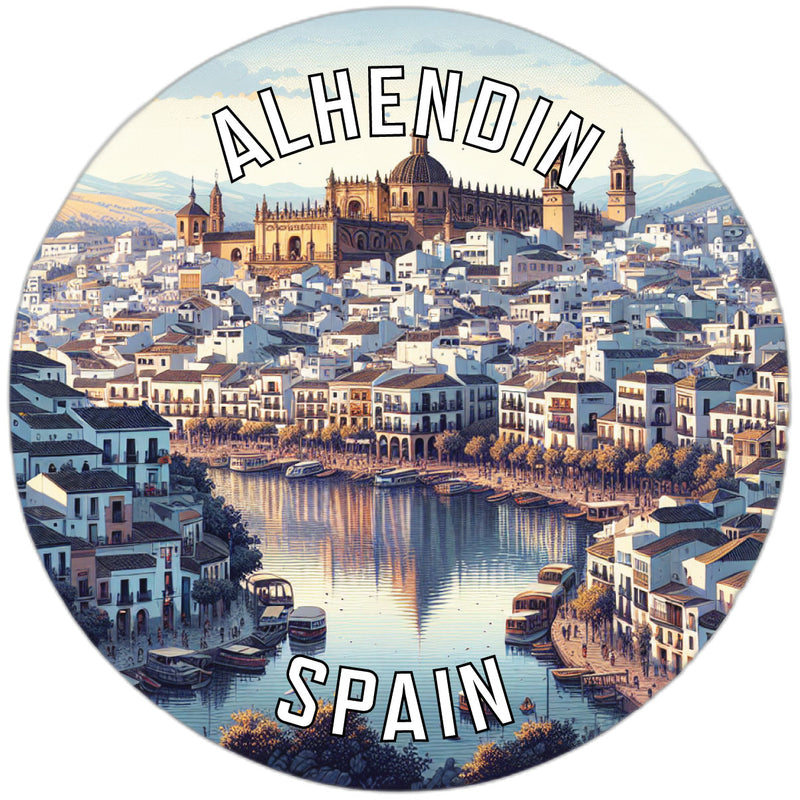 Alhendin Spain Souvenir Die Cut Flat Magnet 2-Inch