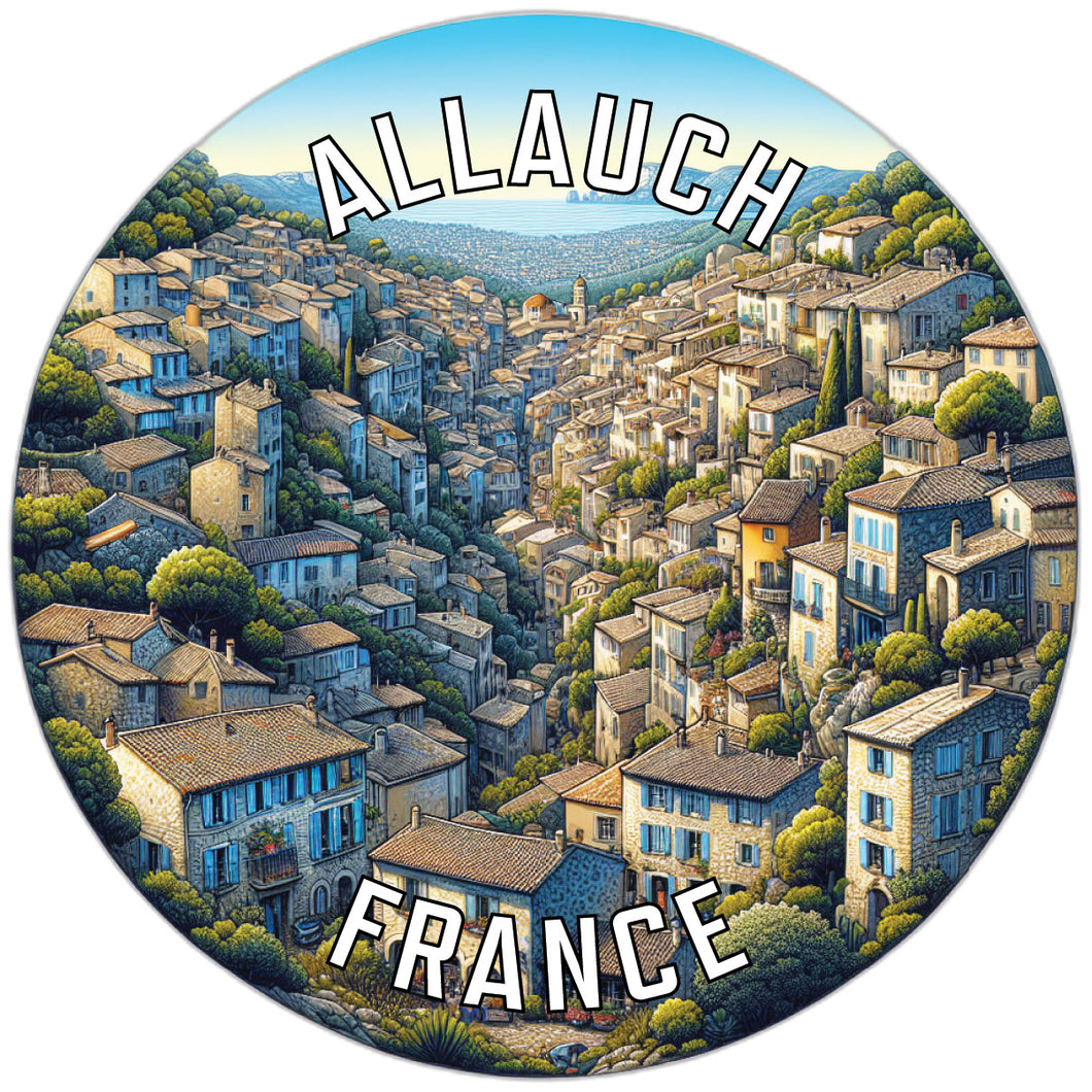 Allauch France Souvenir Vinyl Decal Sticker 6-Inch