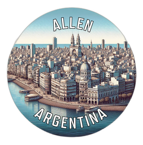 Allen Argentina Souvenir Vinyl Decal Sticker 6-Inch
