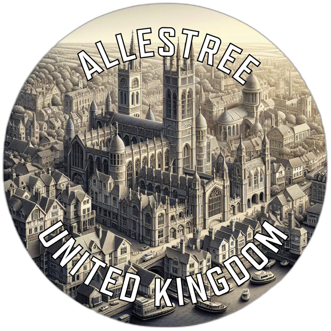 Allestree United Kingdom Souvenir Die Cut Flat Magnet 2-Inch