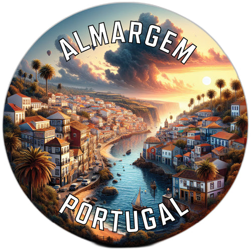 Almargem Portugal Souvenir Die Cut Flat Magnet 2-Inch