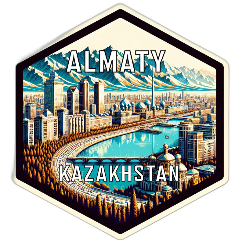 Almaty Kazakhstan Travel Destination Souvenir Vinyl Decal Sticker 2-Inch