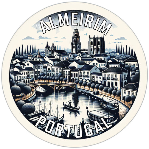 Almeirim Portugal Souvenir Die Cut Flat Magnet 6-Inch