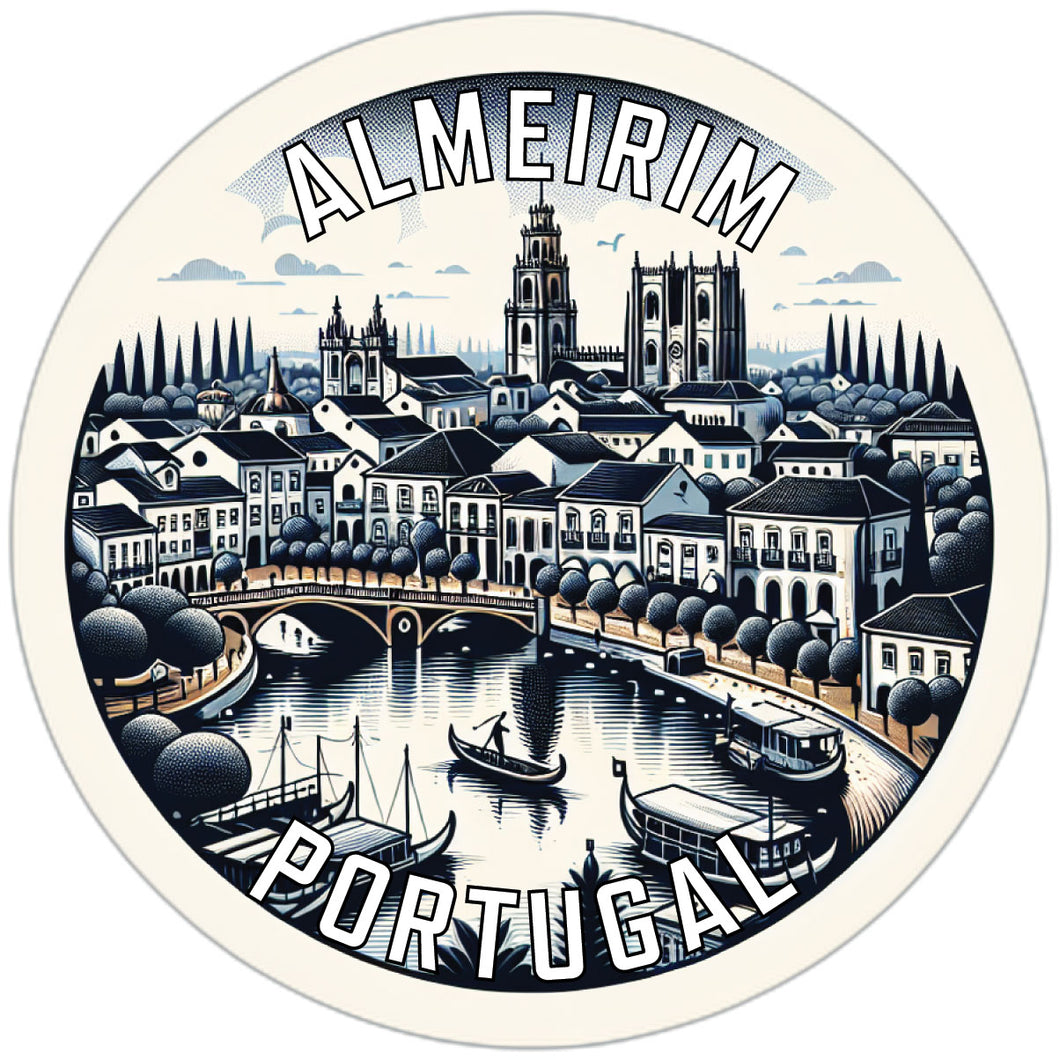 Almeirim Portugal Souvenir Die Cut Flat Magnet 6-Inch
