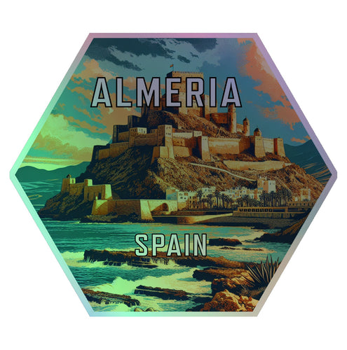 Almeria Spain Souvenir Die Cut Flat Magnet 6-Inch