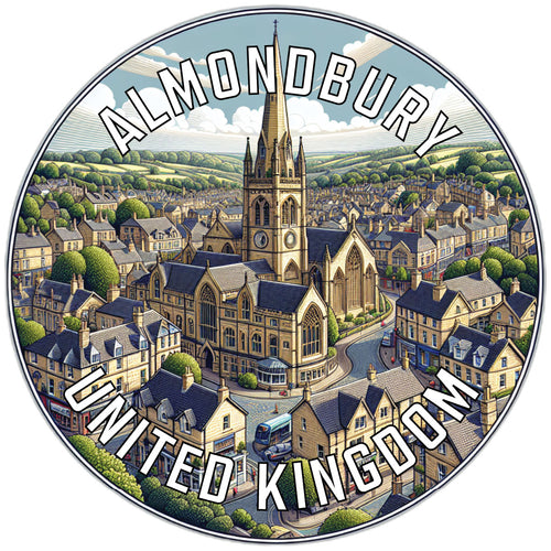 Almondbury United Kingdom Souvenir Vinyl Decal Sticker 2-Inch