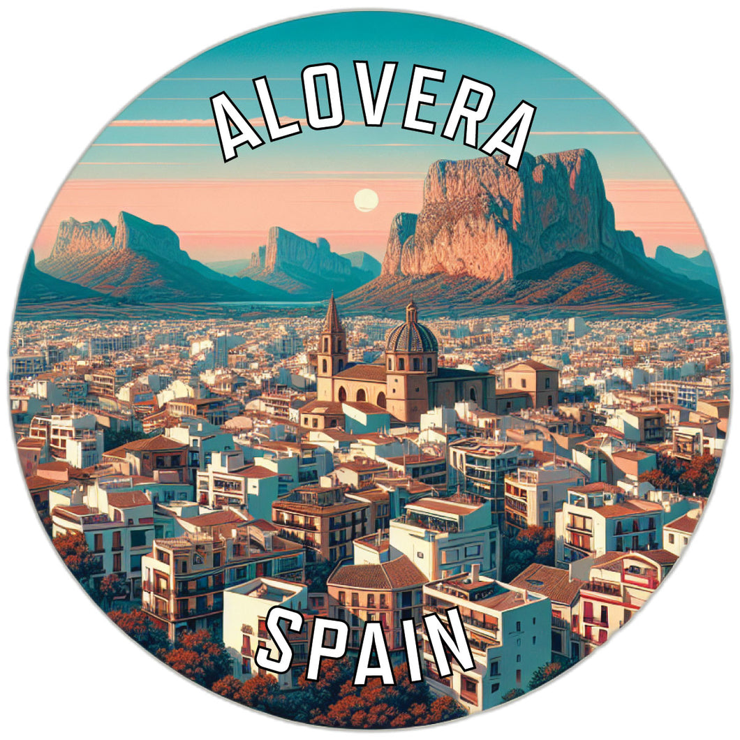 Alovera Spain Souvenir Vinyl Decal Sticker 2-Inch