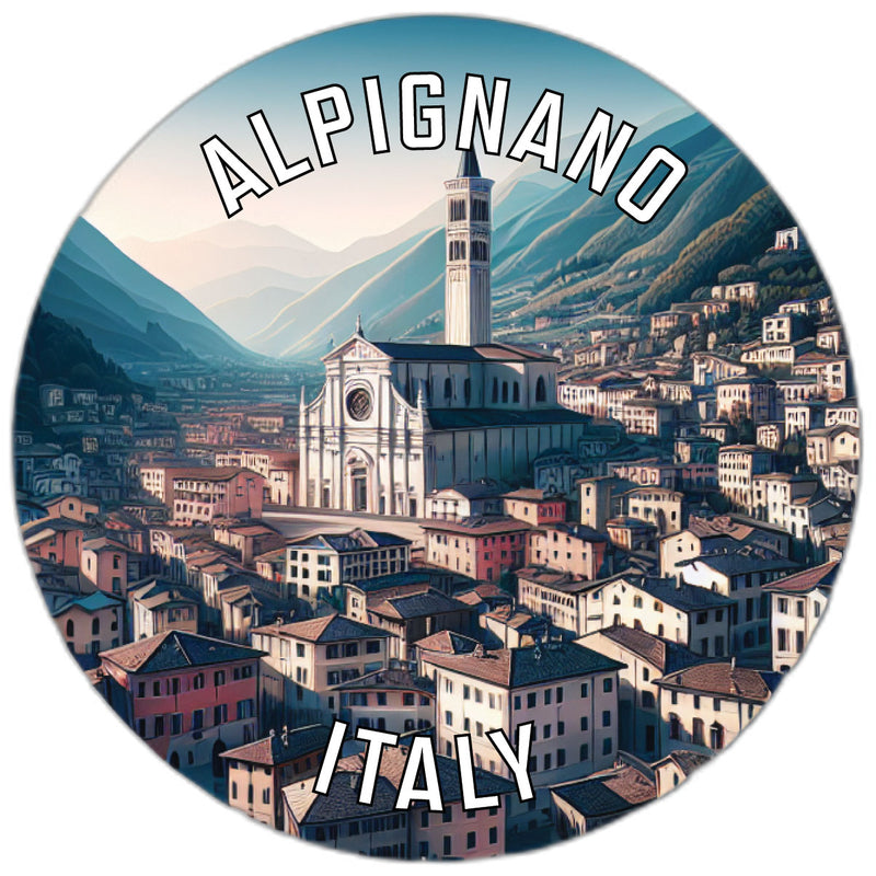 Alpignano Italy Souvenir Die Cut Flat Magnet 6-Inch