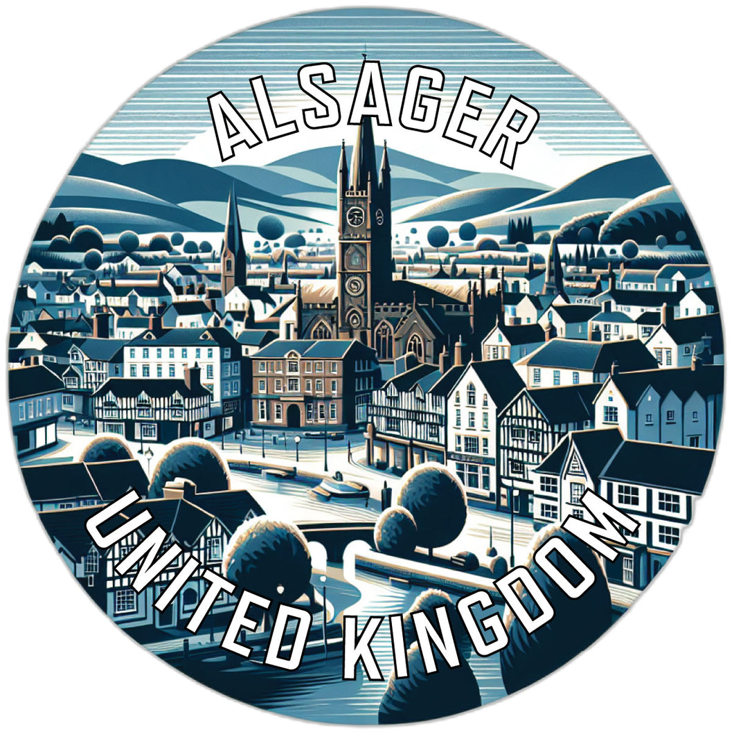 Alsager United Kingdom Souvenir Vinyl Decal Sticker 4-Inch