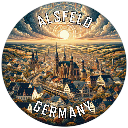 Alsfeld Germany Souvenir Die Cut Flat Magnet 2-Inch