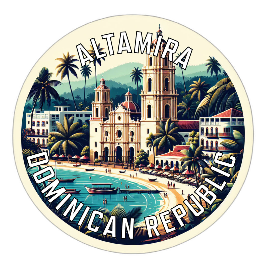 Altamira Dominican Republic Souvenir Die Cut Flat Magnet 2-Inch