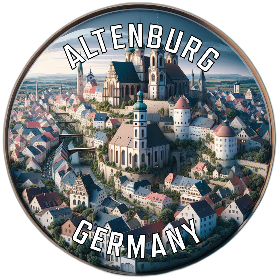 Altenburg Germany Souvenir Die Cut Flat Magnet 2-Inch