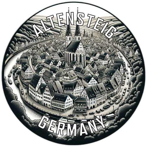 Altensteig Germany Souvenir Die Cut Flat Magnet 6-Inch