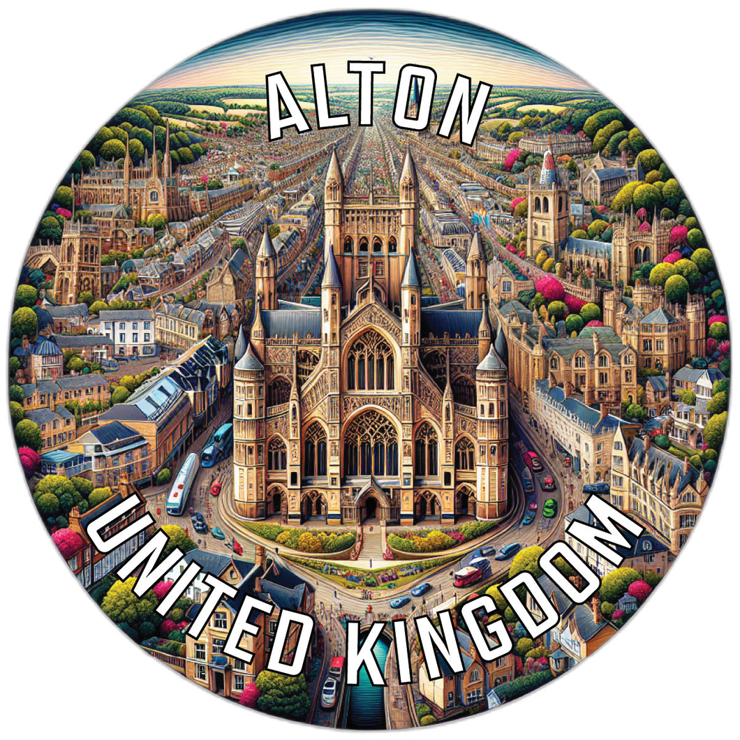 Alton United Kingdom Souvenir Die Cut Flat Magnet 6-Inch