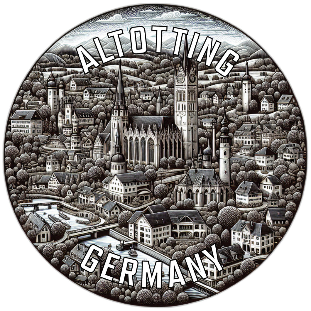 Altotting Germany Souvenir Die Cut Flat Magnet 6-Inch