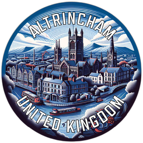 Altrincham United Kingdom Souvenir Die Cut Flat Magnet 2-Inch