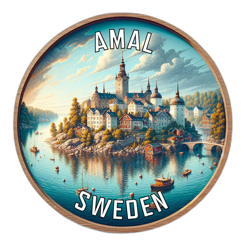 Amal Sweden Souvenir Vinyl Decal Sticker 6-Inch