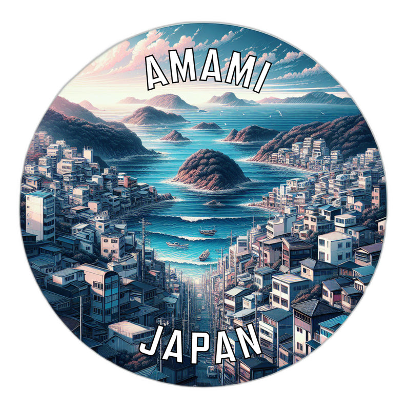 Amami Japan Souvenir Die Cut Flat Magnet 6-Inch