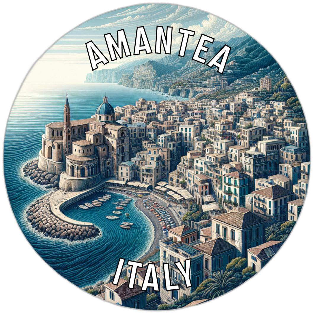 Amantea Italy Souvenir Die Cut Flat Magnet 2-Inch