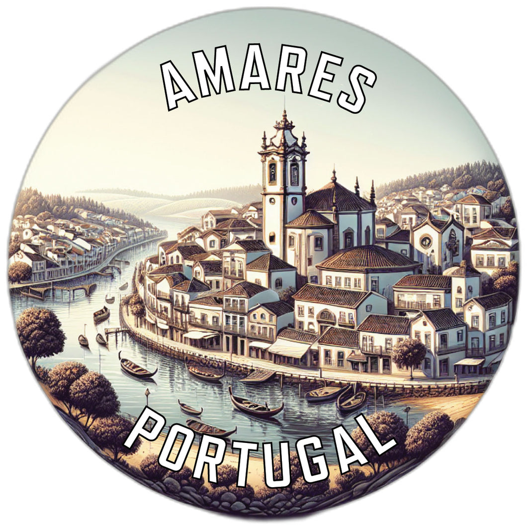 Amares Portugal Souvenir Die Cut Flat Magnet 6-Inch