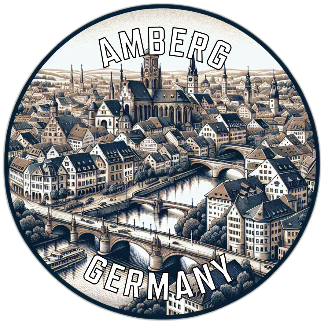 Amberg Germany Souvenir Vinyl Decal Sticker 6-Inch