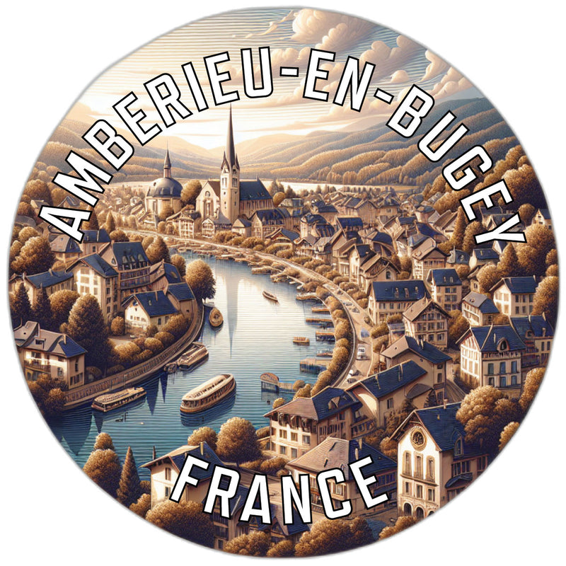 Amberieu en Bugey France Souvenir Vinyl Decal Sticker 6-Inch