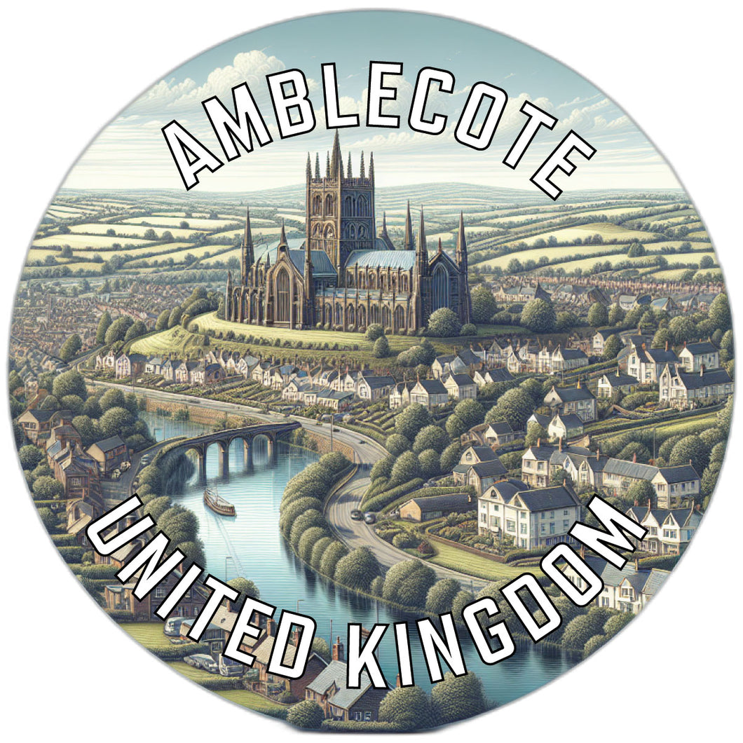Amblecote United Kingdom Souvenir Die Cut Flat Magnet 6-Inch