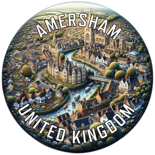 Amersham United Kingdom Souvenir Die Cut Flat Magnet 2-Inch