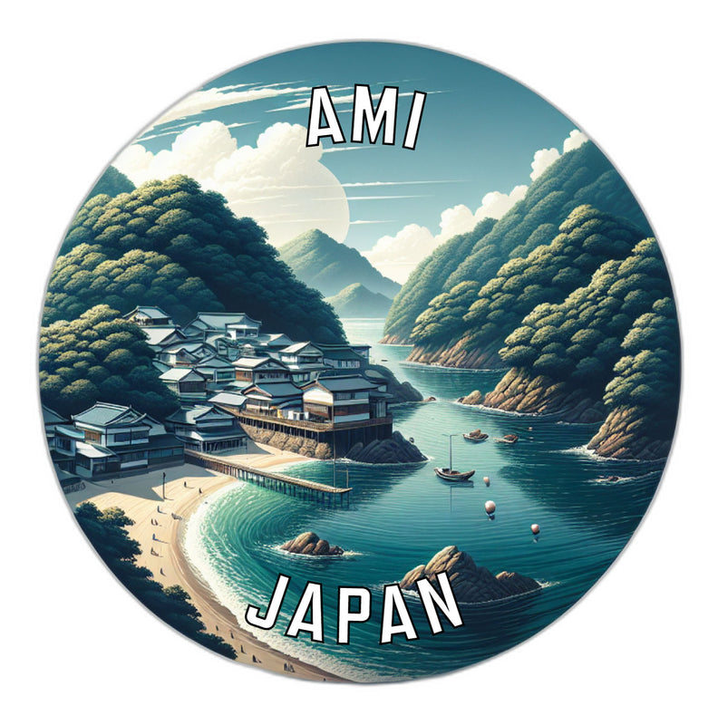 Ami Japan Souvenir Die Cut Flat Magnet 2-Inch