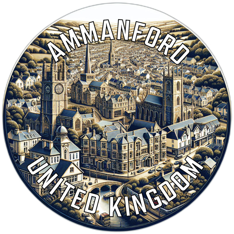 Ammanford United Kingdom Souvenir Vinyl Decal Sticker 2-Inch