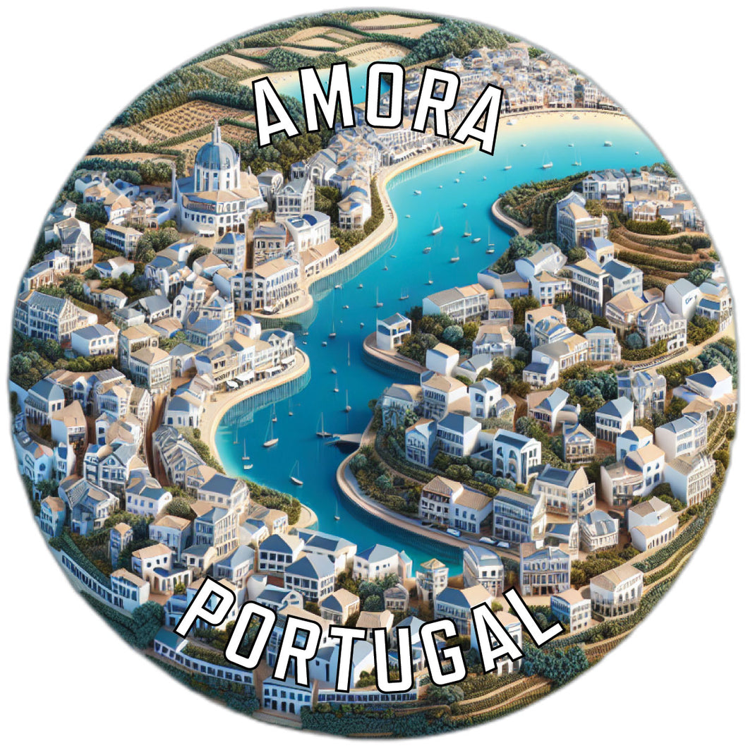 Amora Portugal Souvenir Vinyl Decal Sticker 3-Inch