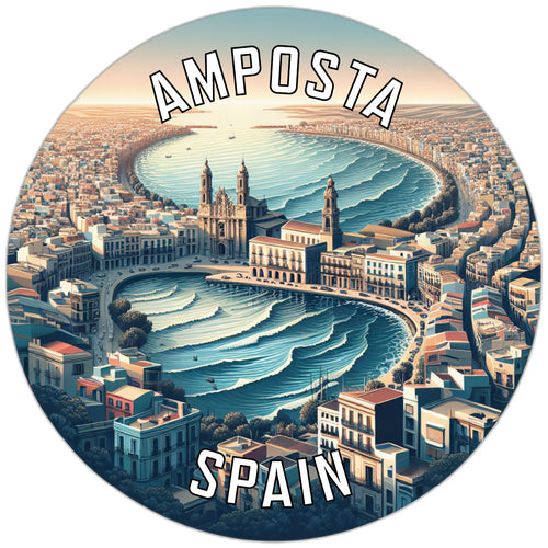 Amposta Spain Souvenir Die Cut Flat Magnet 6-Inch