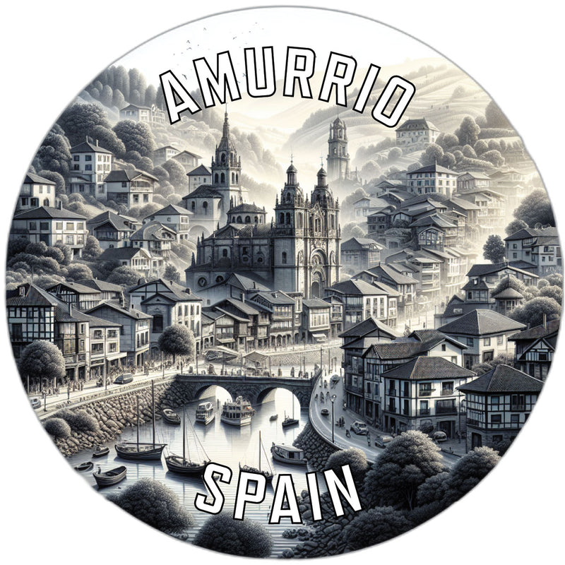 Amurrio Spain Souvenir Die Cut Flat Magnet 6-Inch