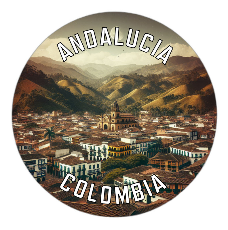 Andalucia Colombia Souvenir Die Cut Flat Magnet 2-Inch