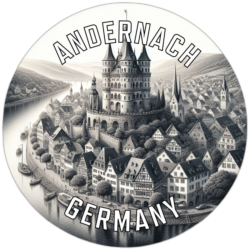 Andernach Germany Souvenir Die Cut Flat Magnet 2-Inch