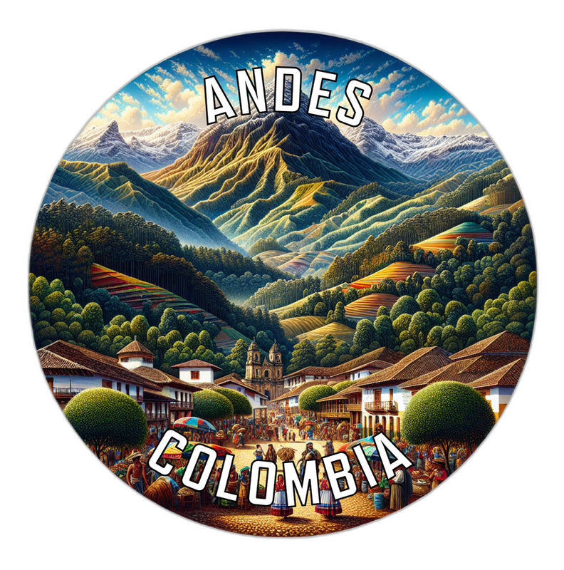 Andes Colombia Souvenir Vinyl Decal Sticker 2-Inch